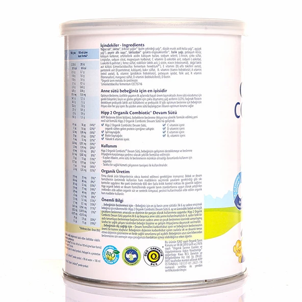 2 Organik Combiotic Devam Sütü 350 gr 6-12 Ay - 2