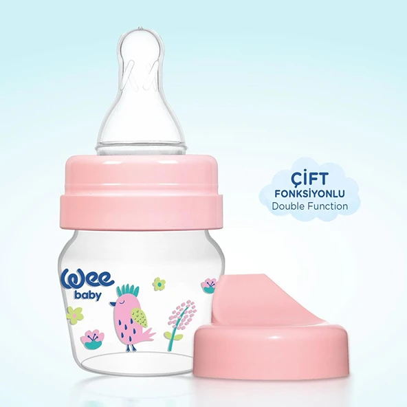 778 Wee Baby Mini PP Alıştırma Bardağı Seti Pembe 30ml - 3