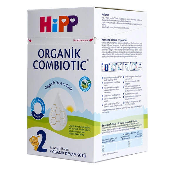 2 Organik Combiotic Devam Sütü 800 gr 6-12 Ay - 2