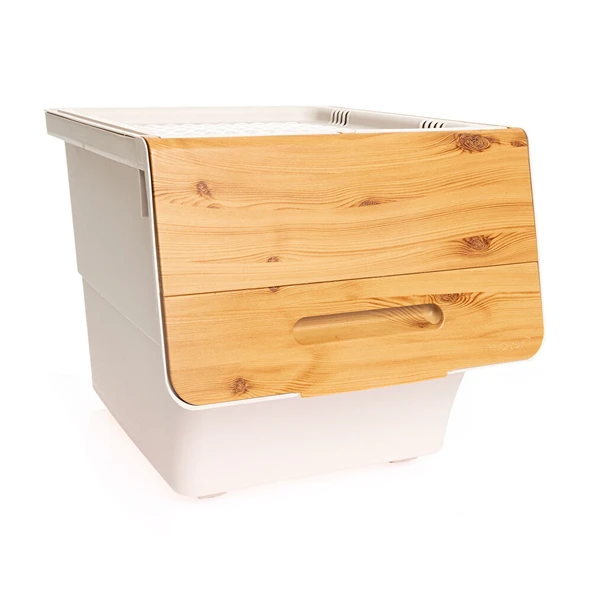 Bambu Çok Amaçlı Tekerlekli Organizer 33 lt Tek Modül