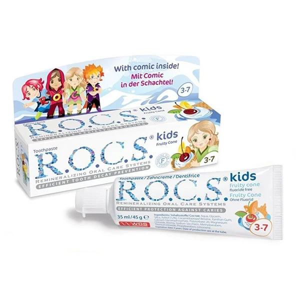 Kids Florürsüz Diş Macunu 3-7 Yaş 35 ml