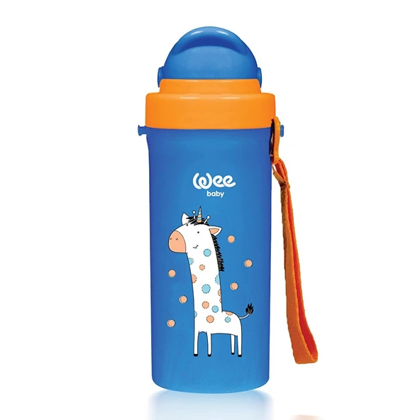 896 Wee Baby Pipetli Bardak Mavi 300 ml