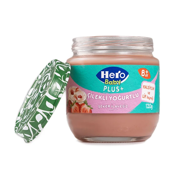 Prebiyotikli Çilekli Yoğurtlu Kavanoz Mama 120 gr - 2
