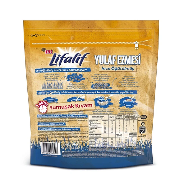 Lifalif İnce Öğütülmüş Yulaf Ezmesi 350 Gr - 3