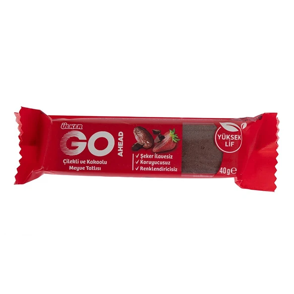 Go Ahead Çilekli  Kakaolu Hurma Bar 40 gr. - 2