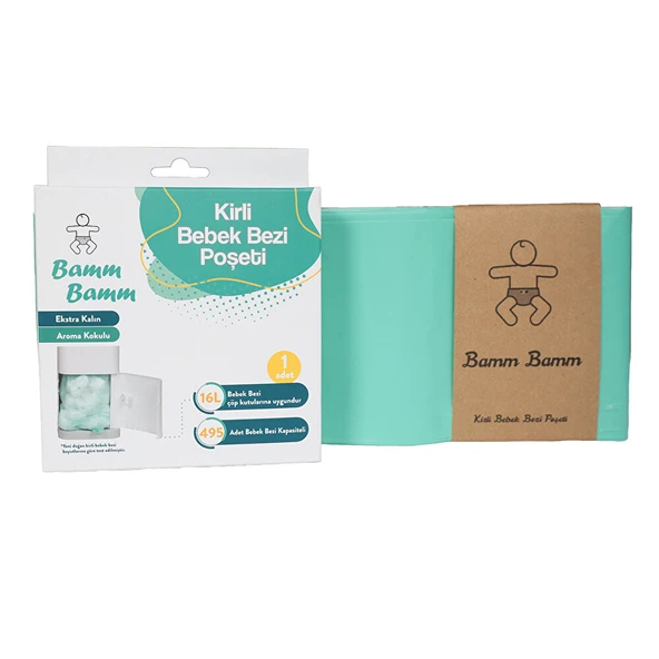 Kokulu Bebek Bezi Çöp Poşeti 495 Bez Kapasiteli ürün görseli