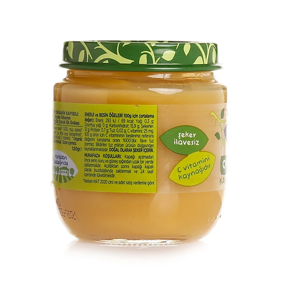 Organik Kayısılı Muzlu Kavanoz Mama 120 gr - 3