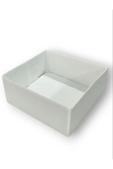 Balkan Room Beyaz Çekmece Içi Düzenleyici Organizer - Çok Amaçlı Dolap Içi Kutu ( 28*28*13 )
