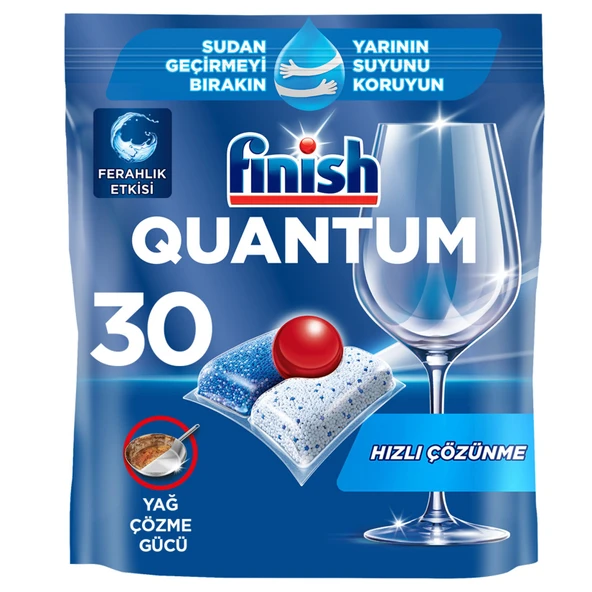 Finish Quantum 30 Kapsül Bulaşık Makinesi Deterjanı Tableti ürün görseli