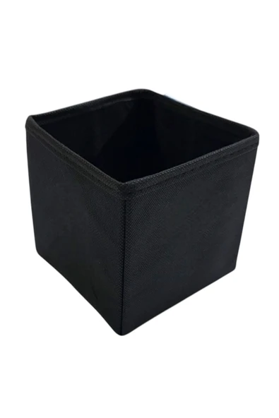 Balkan Room Siyah Çekmece Içi Düzenleyici Organizer - Çok Amaçlı Dolap Içi Kutu ( 13*13*13 ) ürün görseli 1