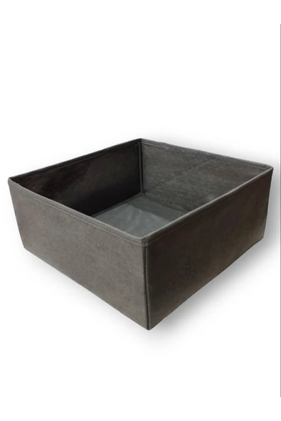 Balkan Room Antrasit Çekmece Içi Düzenleyici Organizer - Çok Amaçlı Dolap Içi Kutu ( 28*28*13 ) ürün görseli 1