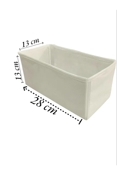 Balkan Room 2'li Beyaz Çekmece Içi Düzenleyici Organizer Set - Çok Amaçlı Dolap Içi Kutu Seti ( 28*13*13 ) - 2