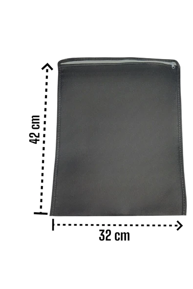 Balkan Room 12 Adet Antrasit Ayakkabı Saklama Çantası Seyahat Hurcu Çok Amaçlı Fermuarlı Valiz Düzenleyici - Resim 2