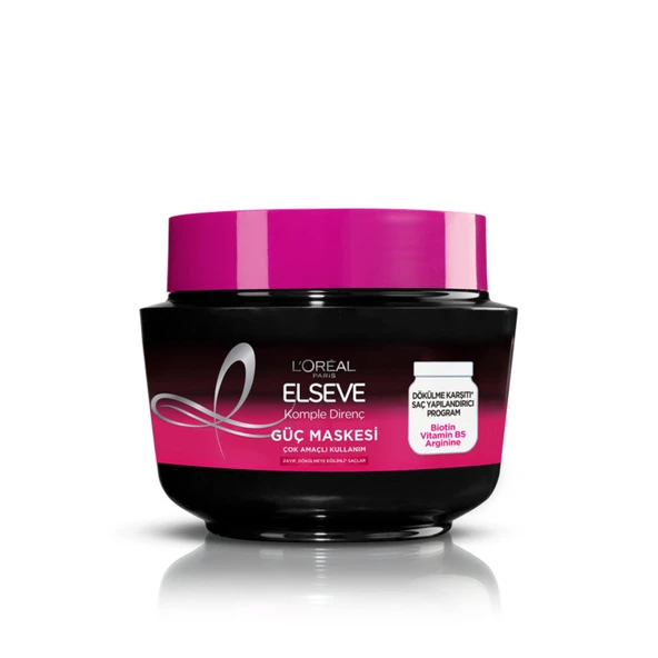 L'Oréal Paris Elseve Komple Direnç Dökülme Karşıtı Maske 300 ml ürün görseli 1