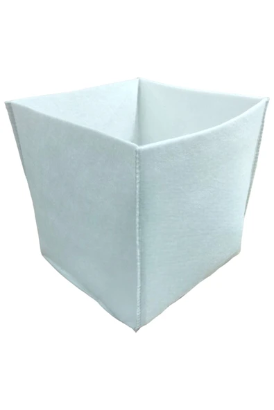 Balkan Room 2 Adet Beyaz Keçe Kutu Çok Amaçlı Organizer Dolap İçi Düzenleyici 30x30x30 - 3