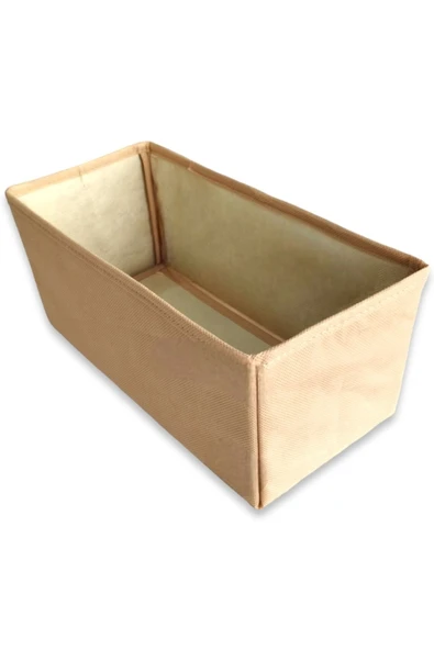 Balkan Room Bej Çekmece Içi Düzenleyici Organizer Set - Çok Amaçlı Dolap Içi Kutu Seti ( 28*13*13 )