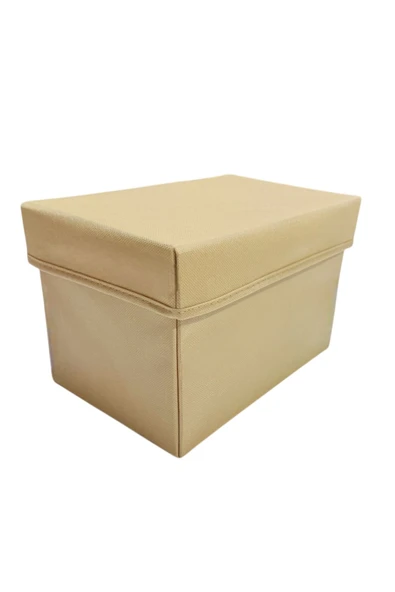 Balkan Room 2 Adet Bej Kapaklı Dolap İçi Düzenleyici Kutu Çok Amaçlı Saklama Kutusu Large 30x20x20 cm - 5