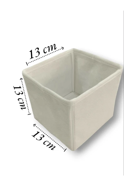 Balkan Room 2'li Beyaz Çekmece Içi Düzenleyici Organizer Set - Çok Amaçlı Dolap Içi Kutu Seti ( 13*13*13 ) - 2