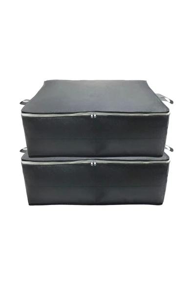 Balkan Room 2 Adet Antrasit Baza Altı Ve Çekyat Tipi Hurç 62 X 44 X 22 Cm XLarge