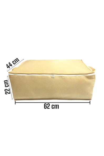 Balkan Room 6 Adet Bej Bazaaltı Ve Çekyat Tipi Hurç 62 X 44 X 22 Cm XLarge - Resim 2