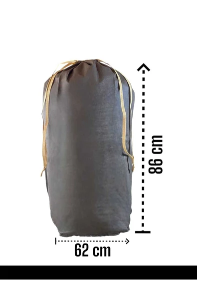 Balkan Room Kahverengi Büzgülü Hurç 8'li Set -2XXL,2XL,4L- Taşınma Çantası-Yorgan Yastık Çamaşır Saklama Torbası - 3