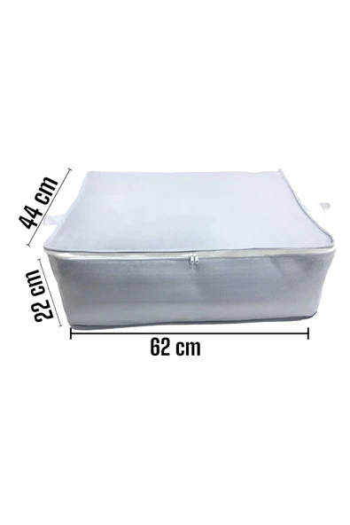 Balkan Room 3 Adet Gri Bazaaltı Ve Çekyat Tipi Hurç 62 X 44 X 22 Cm XLarge - 2
