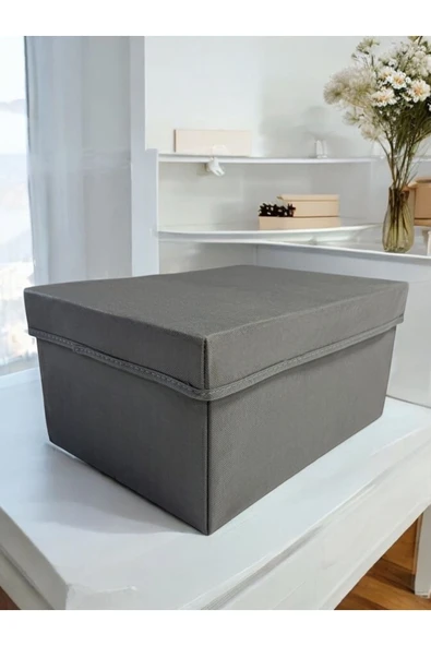 Balkan Room Kapaklı Dolap İçi Düzenleyici Kutu Çok Amaçlı Saklama Kutusu XLarge 40x30x20 cm - 4