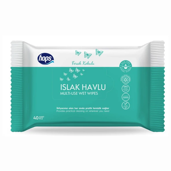 Hops Islak Havlu 40'lı