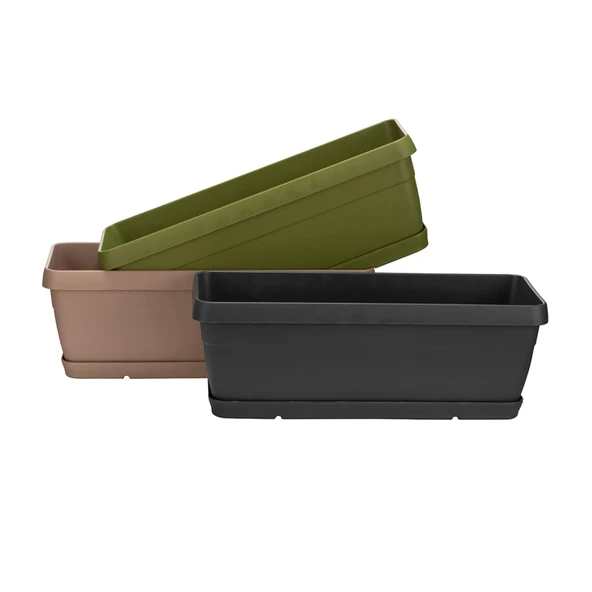 Poliwork Manolya Balkon Plastik Saksı 4,5 Lt