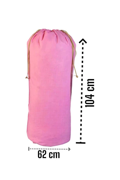 Balkan Room Pembe Büzgülü Hurç 2'li Set XXLarge 104x62 cm -Taşınma Çantası-Yorgan Yastık Çamaşır Saklama Torbası - 2