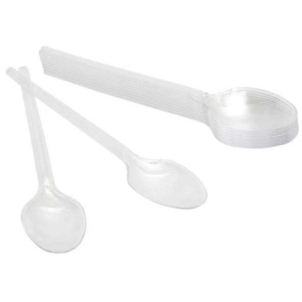 Roll-up Plastik Şeffaf Kaşık 10'Lu