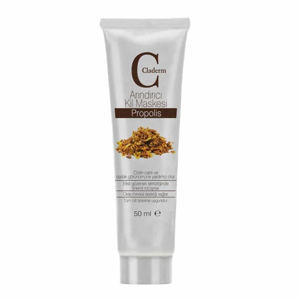 Claderm Propolis Arındırıcı Tüp Kil Maskesi 50Ml