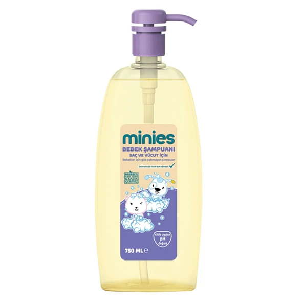 Minies Bebek Saç Ve Vücut Şampuanı 750 Ml