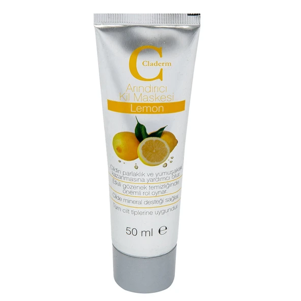 Claderm Lemon Tüp Kil Maskesi 50 Ml