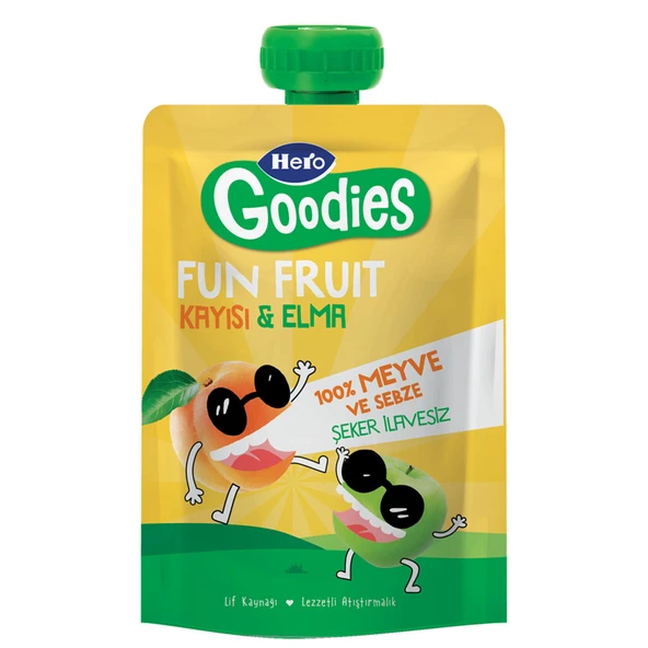 Hero Goodies Kayısı - Elma Pouch 100 G
