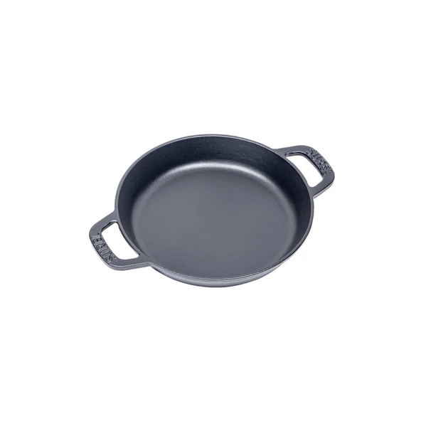 Sürel Yuvarlak Düz Sahan Mat Siyah 18 Cm