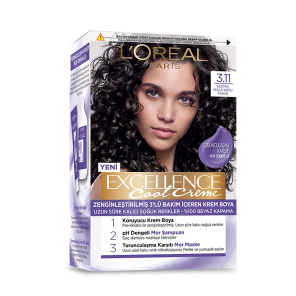Excellence Cool Creme 3.11 Ekstra Küllü Koyu Kahve ürün görseli