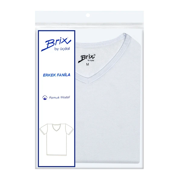 Brix Modal Erkek V Yaka Fanila M