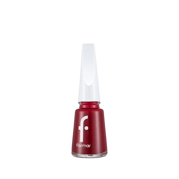 Flormar Nail Enamel Uzun Süre Kalıcı Besleyici Oje - 406 Dark Red