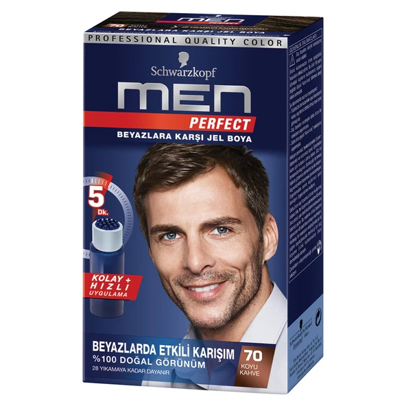 Men Perfect Erkek Saç Boyası 70 Koyu Kahve