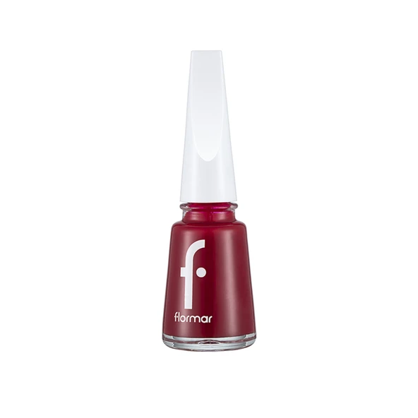 Flormar Nail Enamel Uzun Süre Kalıcı Besleyici Oje - 128 Bordeaux Scream