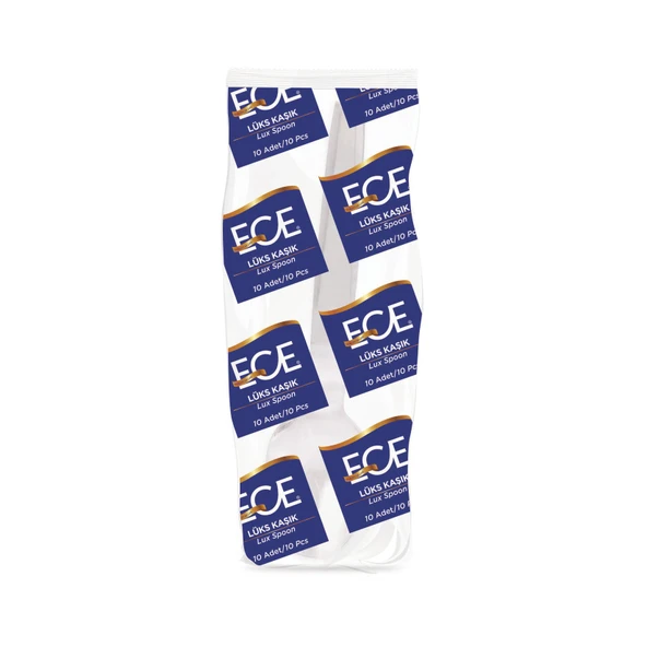 Ece Lüks Plastik Kaşık 10'lu