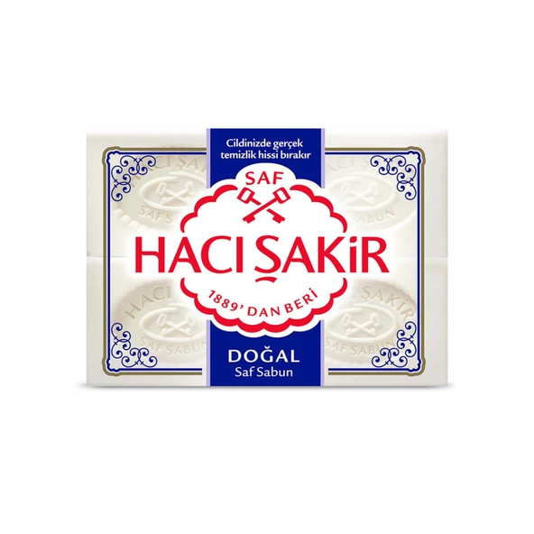 Hacı Şakir Doğal Beyaz Kalıp Sabun 4X150 G