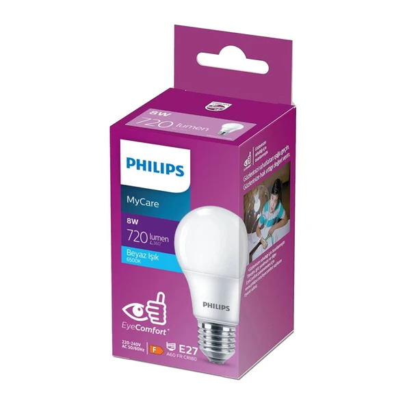 Philips Led Ampul 8W E27 6500K Beyaz Işık