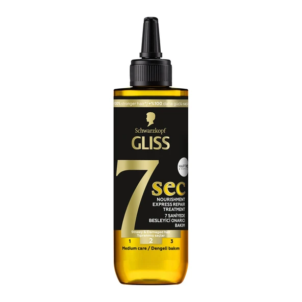 Gliss 7 Sec Oil Nutritive Ekspres Onarıcı 200 Ml