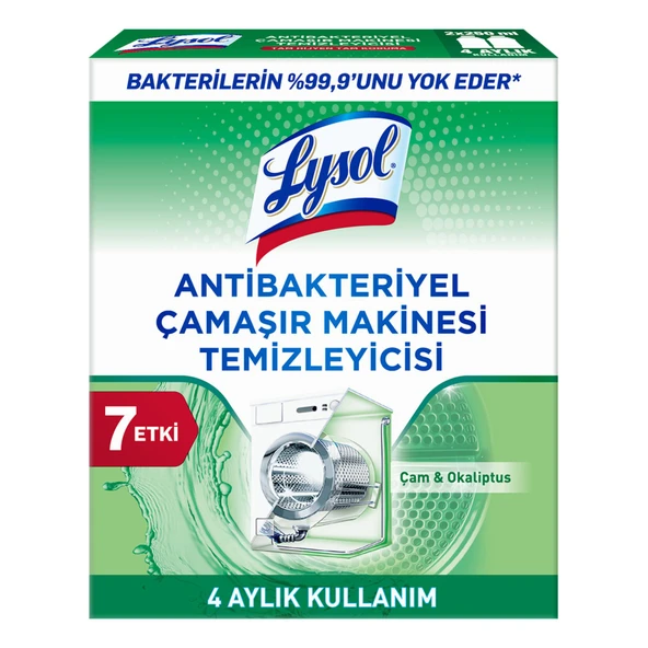 Lysol Antibakteriyel Çamaşır Makine Temizleyicisi 2x250 Ml - 1