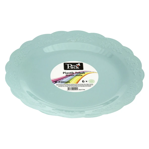 Propack Kristal Tabak Mint Yeşil 6'lı 23 Cm