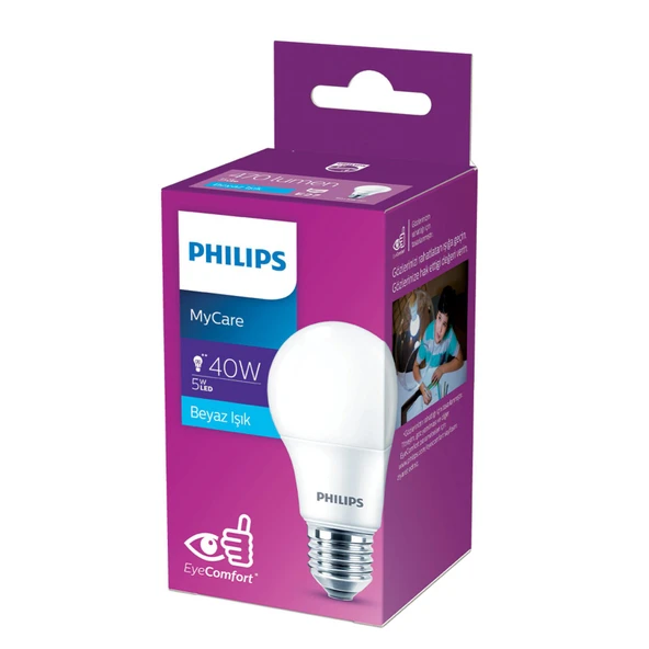 Philips Ledbulb 5 - 40W E27 6500K Beyaz Işık