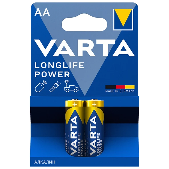 Varta Longlife Power AA Kalem Pil 2'li Paket (Alkalin)