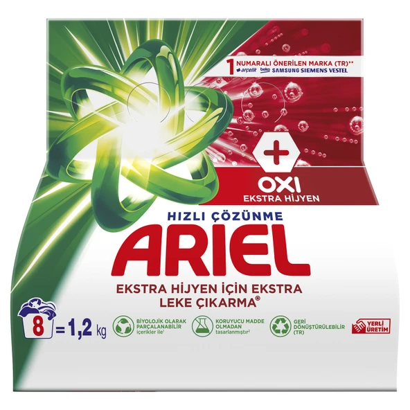 Ariel OXI 1,2 Kg AquaPudra Toz Çamaşır Deterjanı